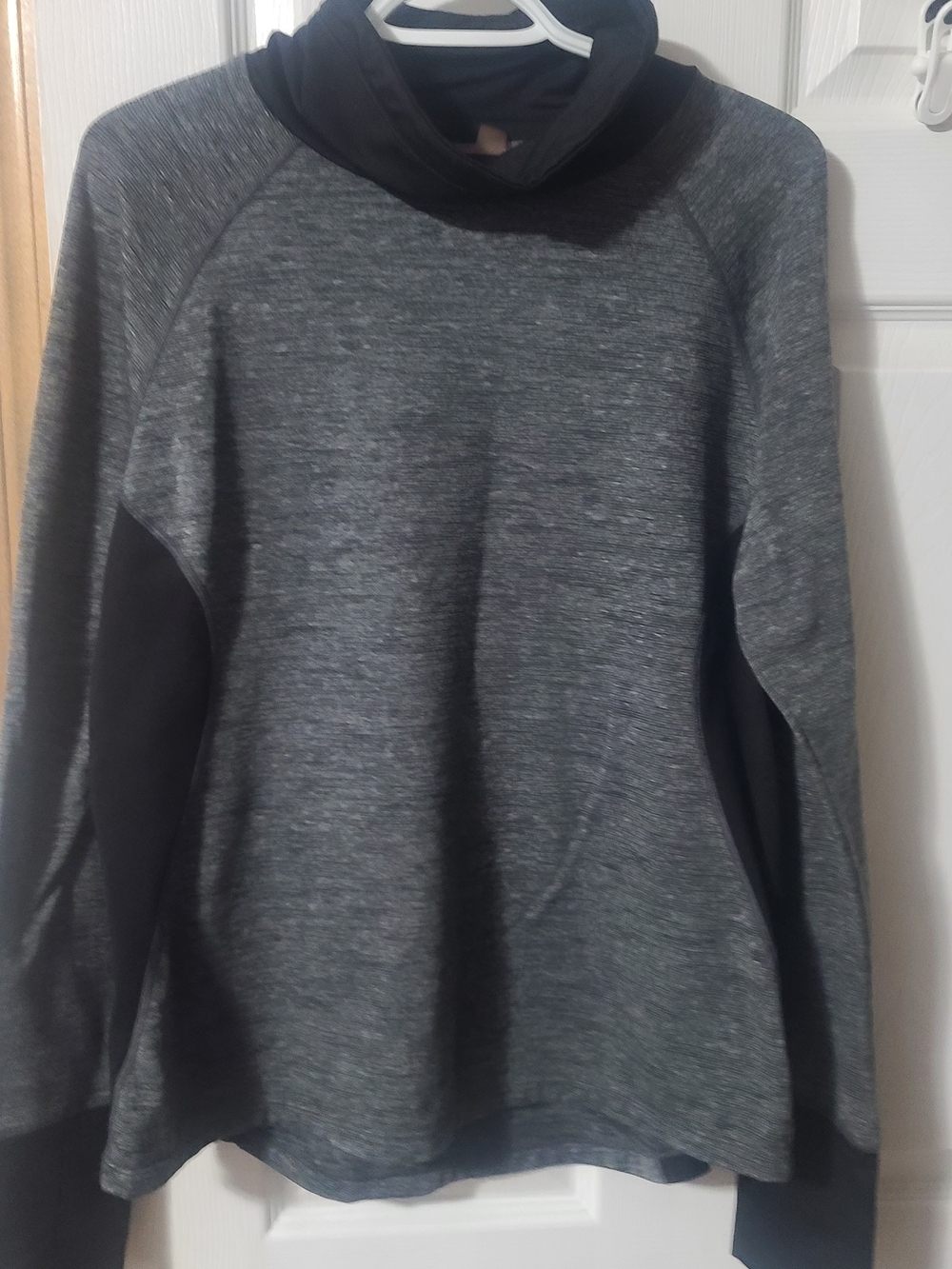 Women's Gray Heather Cowl Neck Sweater - Cozy Everyday Layer